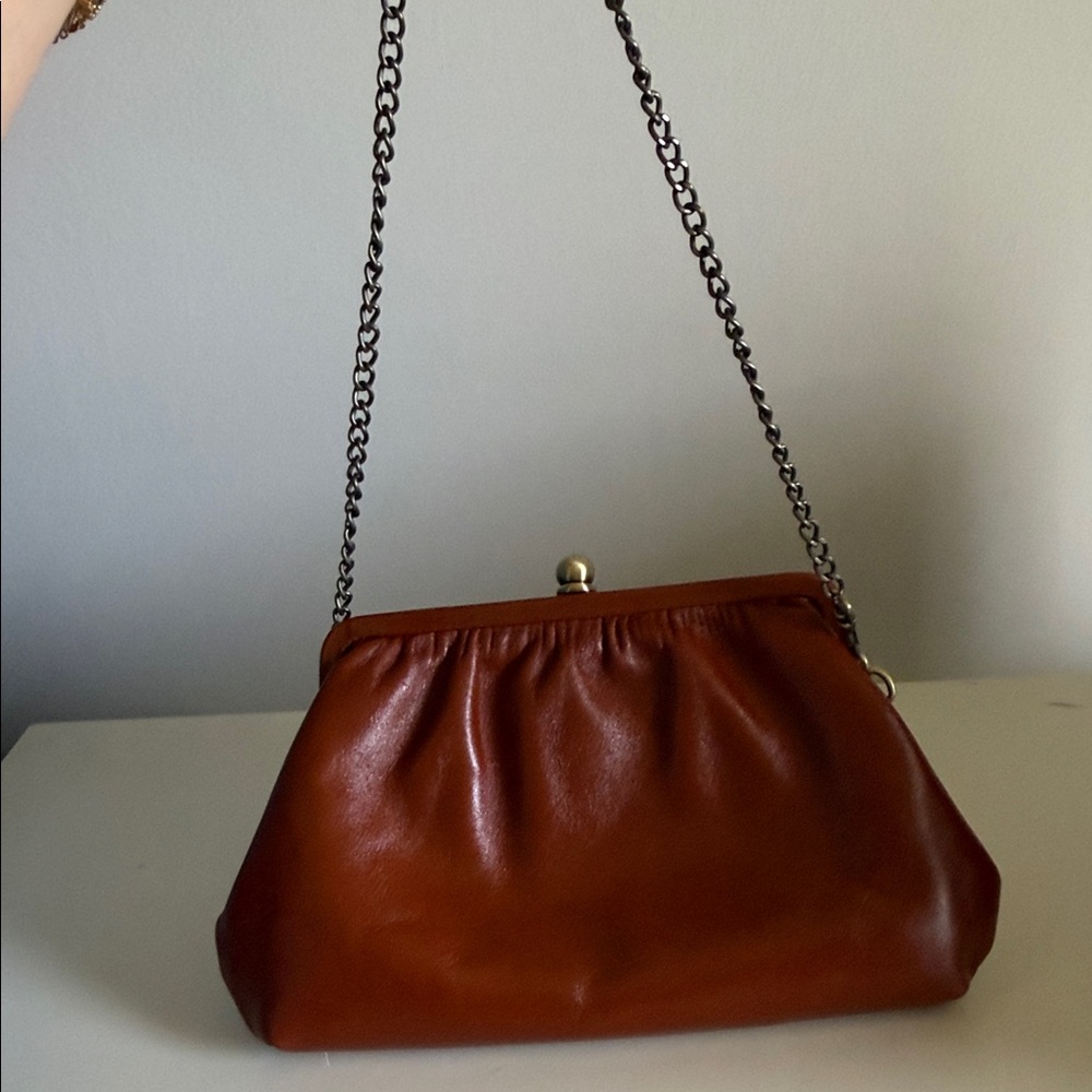 Elegant Brown Leather Women's Bag